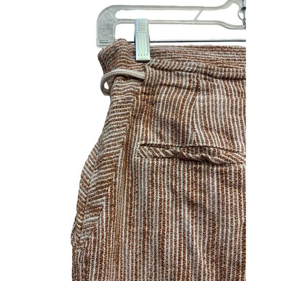 Free People Womens Light at Sunrise Cotton Knit Cropped Pants SZ 4 - Picture 8 of 9